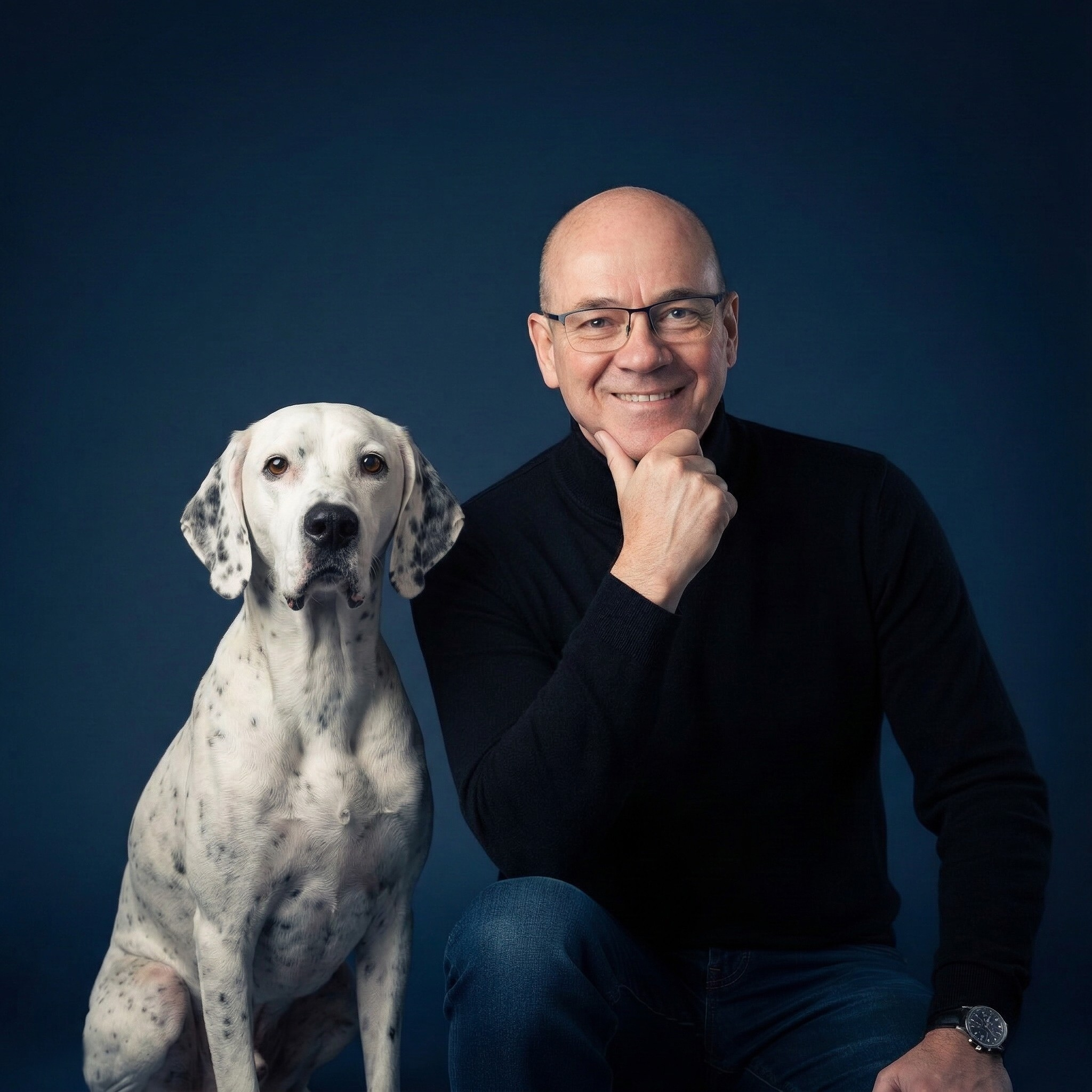 Michael Koschmieder mit Hund Athos